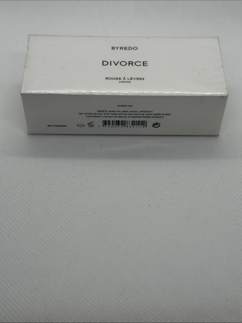 Byredo Divorce Lipstick Box - White